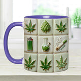 Green Magic Leaf - Personalized Weed Accent Mug