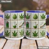 Green Magic Leaf - Personalized Weed Accent Mug