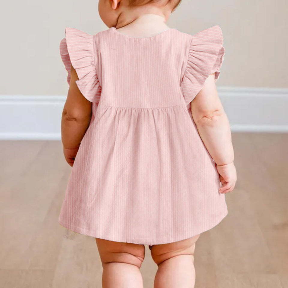 Woodland Cute Gift For Girl/ Daughter/ Granddaughter... - Personalized Kid Kid Ruffle Sleeve Dress