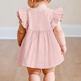 Woodland Cute Gift For Girl/ Daughter/ Granddaughter... - Personalized Kid Kid Ruffle Sleeve Dress