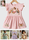 Woodland Cute Gift For Girl/ Daughter/ Granddaughter... - Personalized Kid Kid Ruffle Sleeve Dress