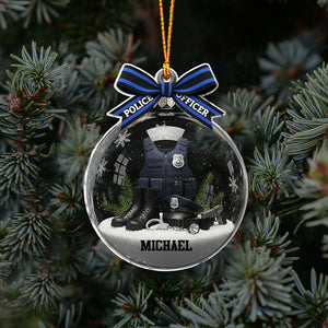 Proud Police Officer - Personalized Police Officer Ornament