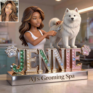 Groomer's Life - Personalized Dog Groomer Custom Shaped Acrylic Plaque