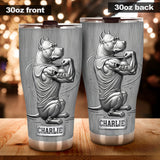 Pitbull Dog Dad, Dog Mom - Personalized Dog Tumbler
