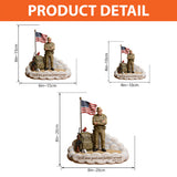 Military Tribute Memorial - Personalized Veteran Custom Shaped Acrylic Plaque