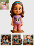 Funny Gift Cartoonish Exaggerated Mascot Style - Personalized Kid Custom Shaped Acrylic Plaque