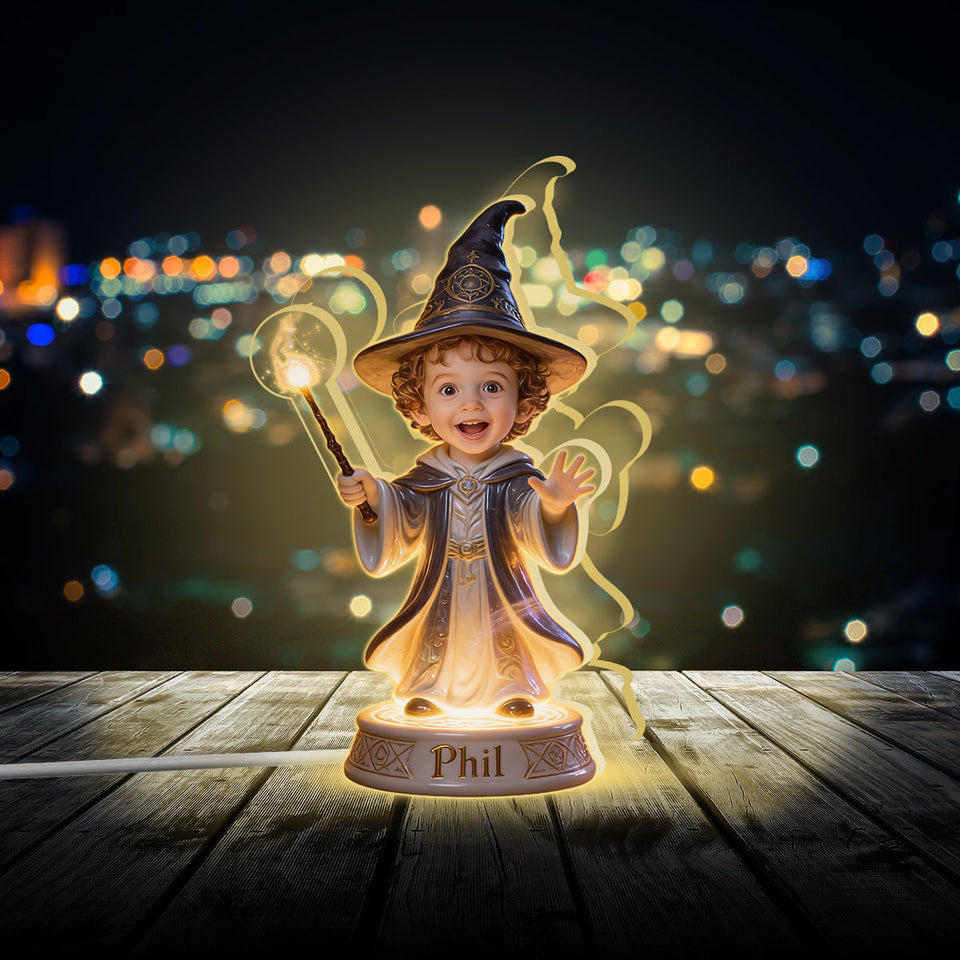 Magical Witch Wizard - Personalized Witch Acrylic LED Night Light