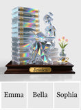 Perfect Gift For Book Lovers - Personalized Book Custom Shaped Acrylic Plaque
