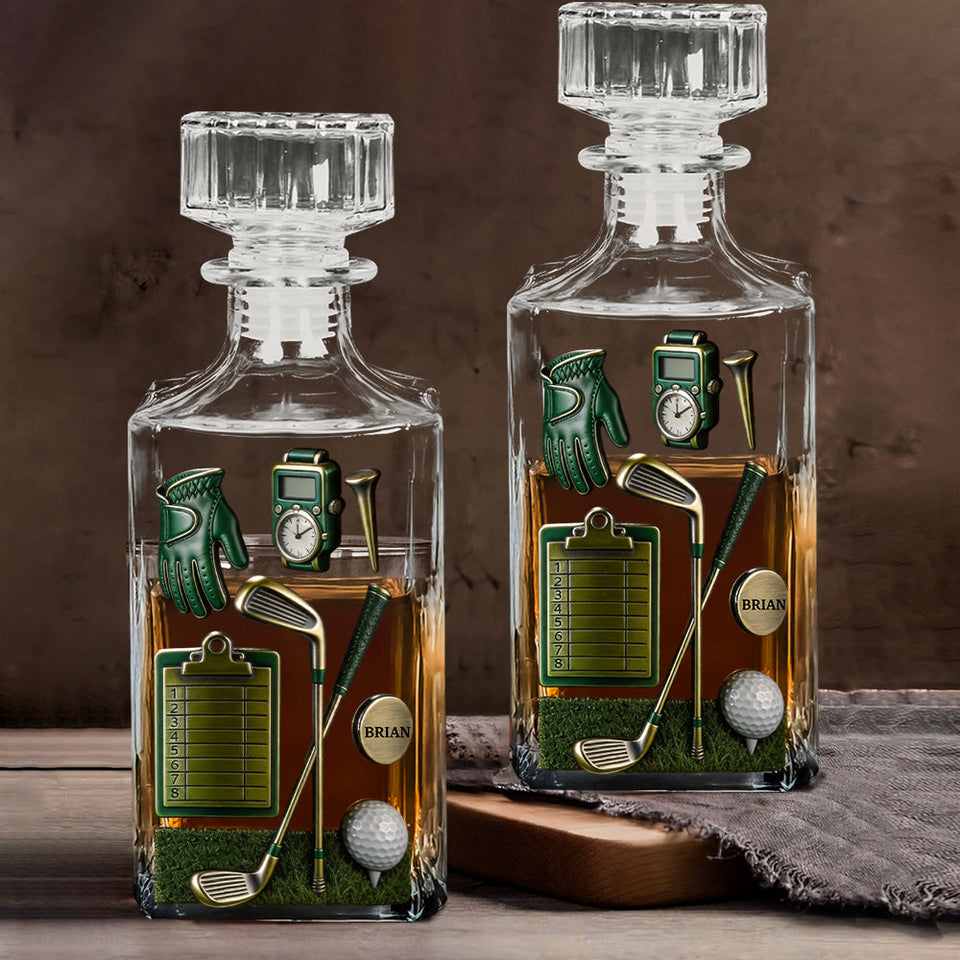 Golf is A Good Walk Spoiled - Personalized Golf Whiskey Glass