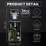 Golf is A Good Walk Spoiled - Personalized Golf Whiskey Decanter Set