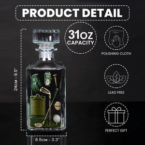 Golf is A Good Walk Spoiled - Personalized Golf Whiskey Glass
