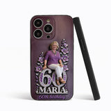 Custom Any Photo Perfect Gift For Mom, Grandma - Personalized Birthday 3D Embossed Leather Phone Case