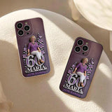 Custom Any Photo Perfect Gift For Mom, Grandma - Personalized Birthday 3D Embossed Leather Phone Case
