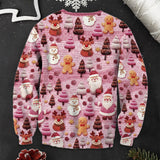 Merry Christmas Santa Cartoon Characters - Personalized Christmas Ugly Sweater