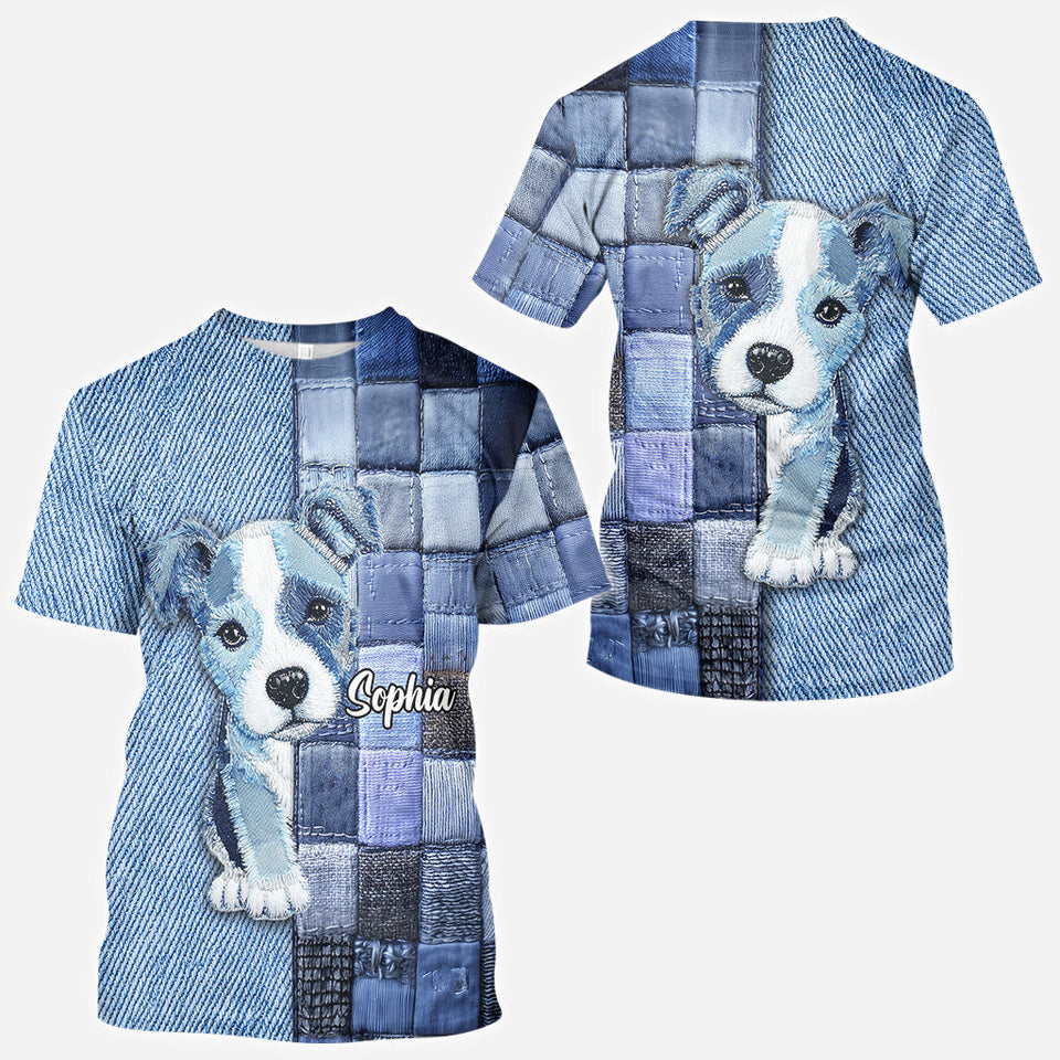 Love Pitbull - Personalized Dog All Over Shirt