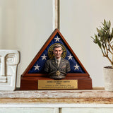 Old Photo Restroration, Memorial Veteran - Personalized Veteran Custom Shaped Wood Plaque