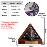 Old Photo Restroration, Memorial Veteran - Personalized Veteran Custom Shaped Wood Plaque