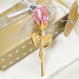 Eternal Love Metal Crystal Rose