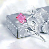 Eternal Love Metal Crystal Rose