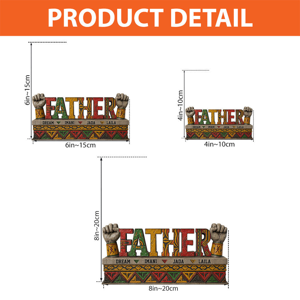 Dope Black Dad - Personalized Father Custom Shaped Acrylic Plaque