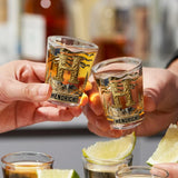Custom Initial For Alcohol Lovers - Personalized Alcoholic beverage Shot Glasses Set