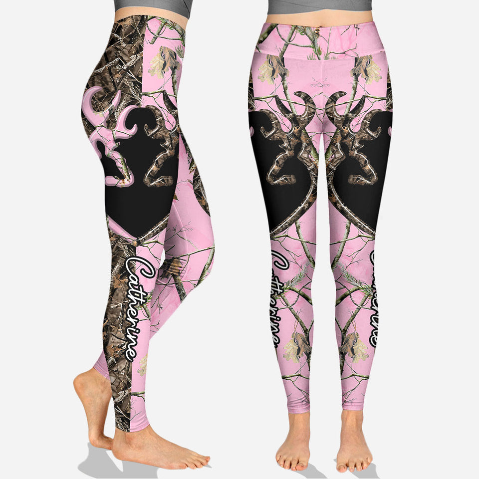 Country Girl - Personalized Hunting Hollow Tank Top and Leggings