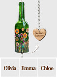 My Beautiful Garden - Personalized Gardening Wine Bottle Wind Chime