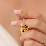 I Love You - Personalized Mother Matching Pendant Necklace