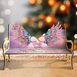Your Wings Were Ready But Our Hearts Were Not - Personalized Memorial Wooden Bench