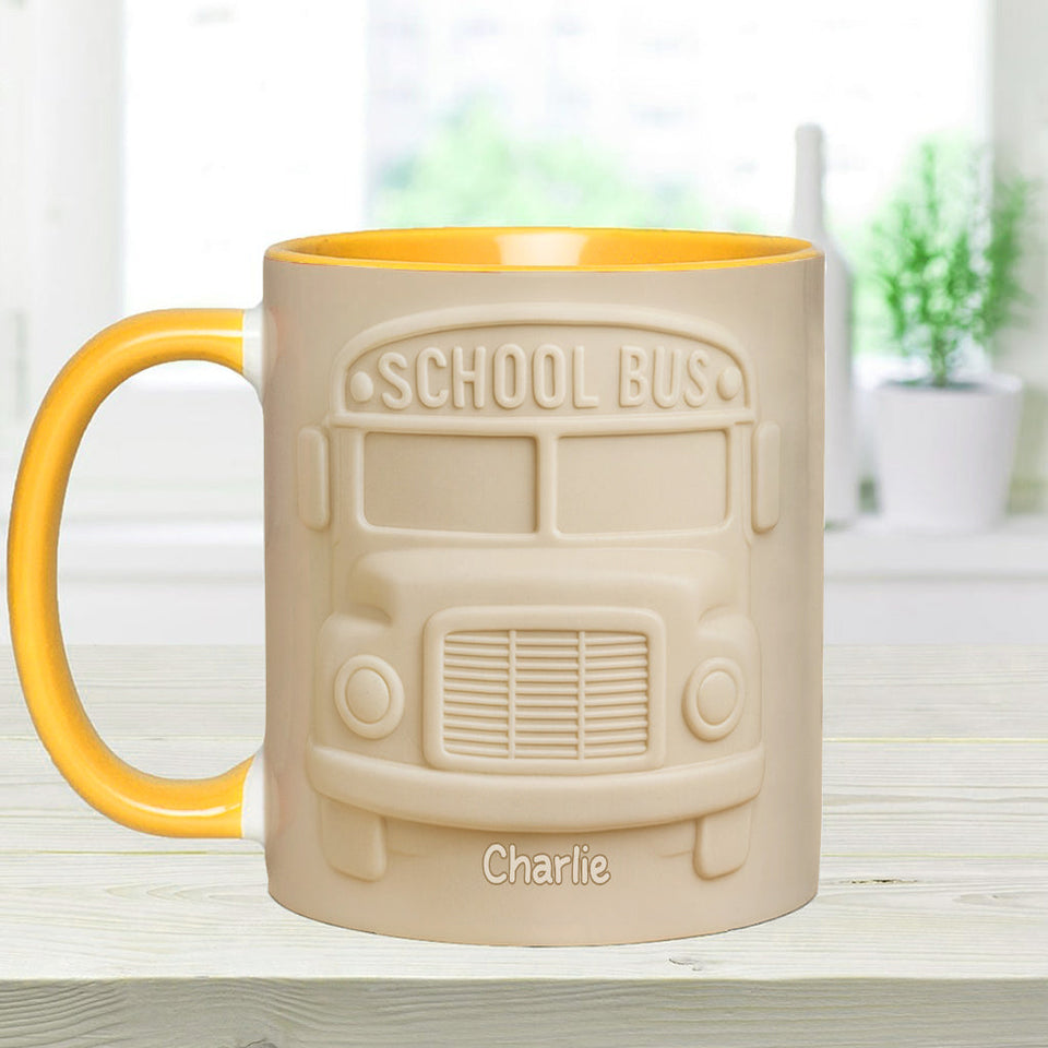 School Bus Driver - Personalized Bus Driver Accent Mug