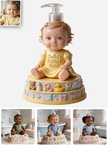 Nursery Baby Bubble Bath - Personalized Baby Shower Pump Dispenser