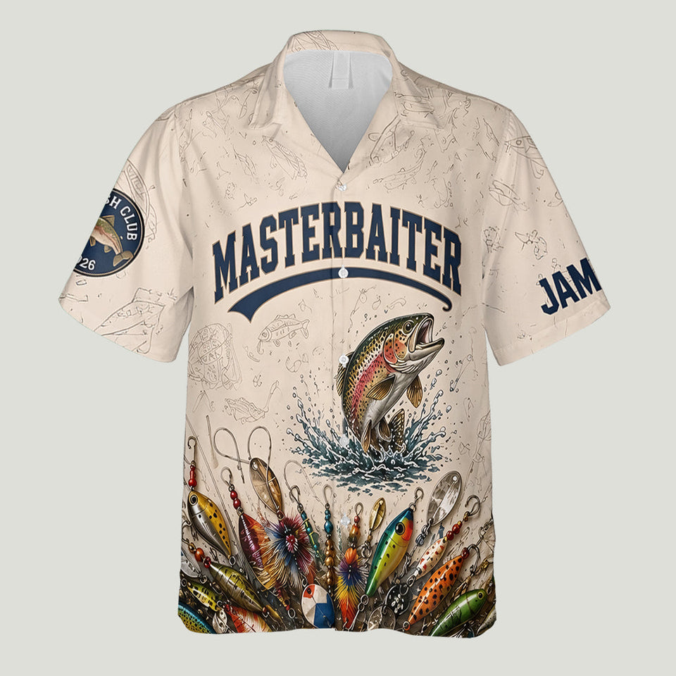 Fish Around And Find Trout - Personalized Fishing Hawaiian Shirt