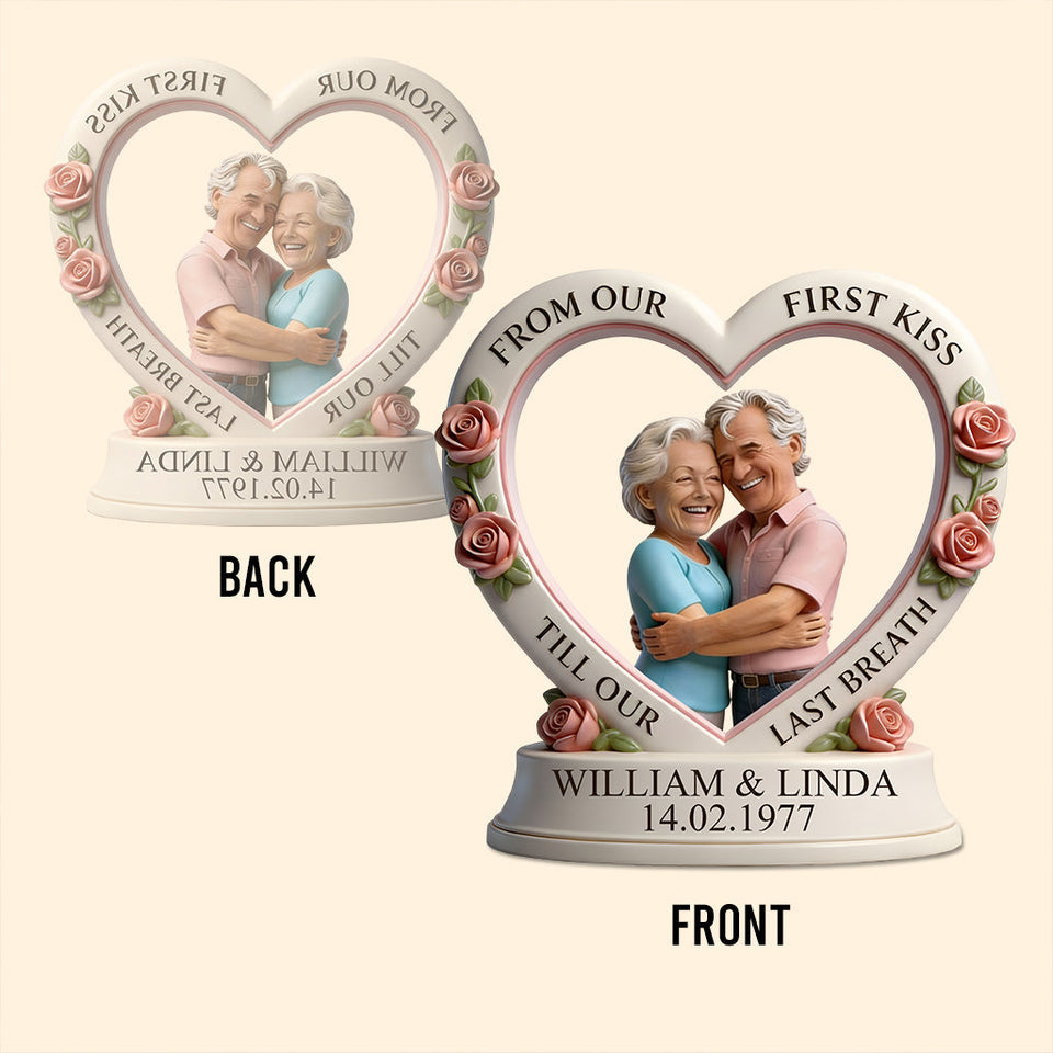 TILL OUR LAST BREATH - Personalized Couple Custom Shaped Acrylic Plaque