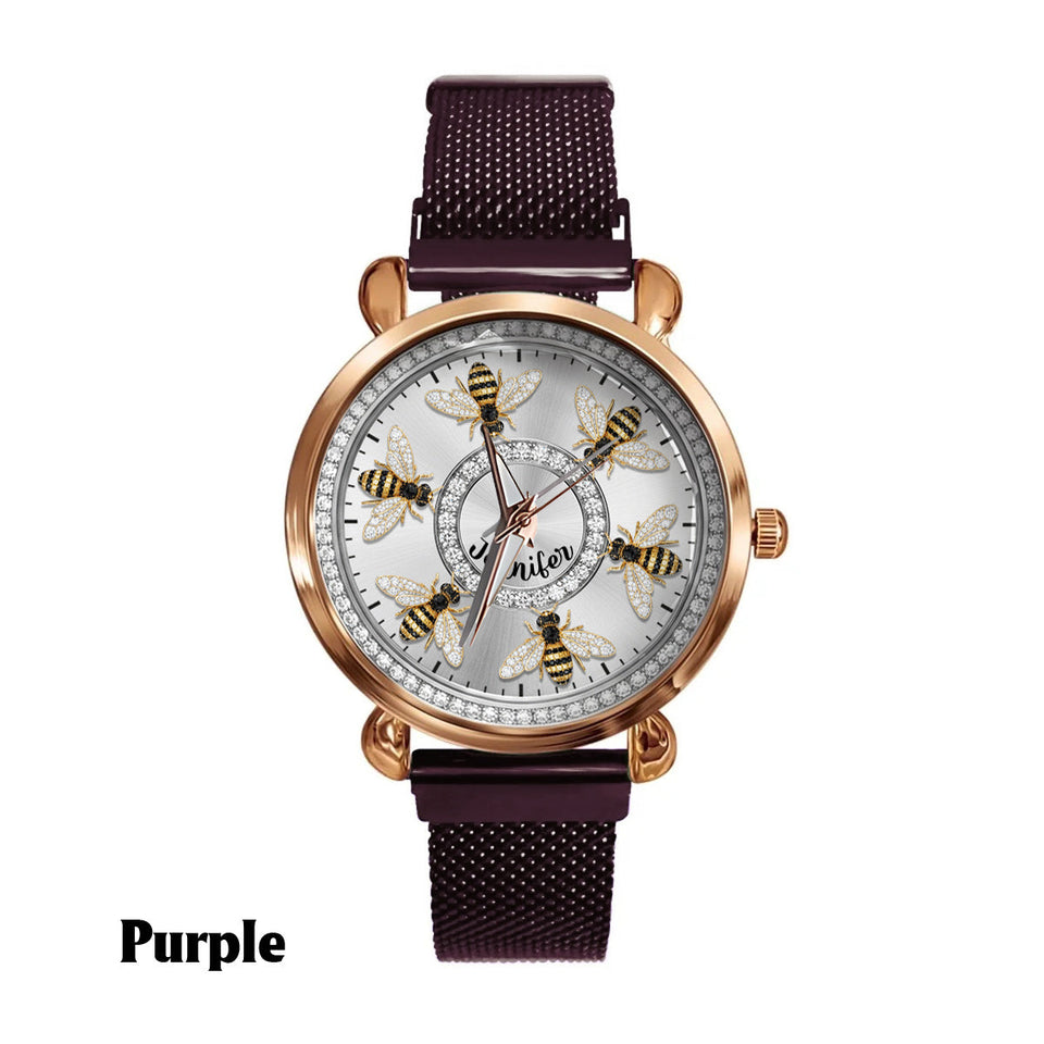 Love Bees - Personalized Bee Women Hand Watch