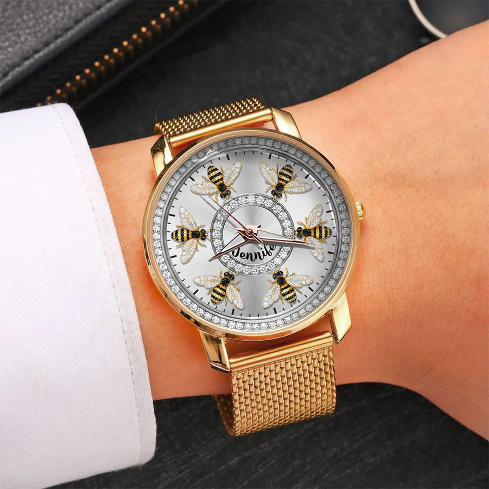 Love Bees - Personalized Bee Women Hand Watch