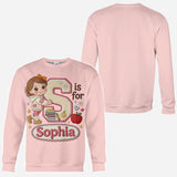 Custom Back To School Initial Shirt For Kids - Personalized Kid All Over Shirt