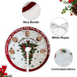 Funny Face Cut-Out Tree Skirt - Personalized Tree Skirt