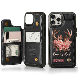 Country Girl - Personalized Hunting Wallet Phone Case
