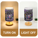 Mother And Daughters Forever Linked Together - Personalized Mother Table Lamp with Wood Base