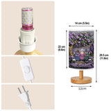 Mother And Daughters Forever Linked Together - Personalized Mother Table Lamp with Wood Base