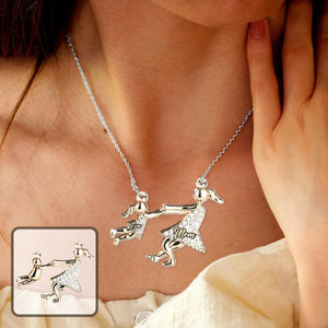 The Love Between Mother And Her Kid - Personalized Daughter Custom Shaped Pendant Necklace