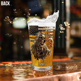 F*ck It Let's Have A Beer - Personalized Skull Beer Glass