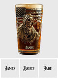 F*ck It Let's Have A Beer - Personalized Skull Beer Glass