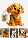 Cute Dog/ Cat Pen Holder for Desk - Personalized Dog Wooden Desk Organizer