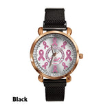 Foi, Espoir, Amour - Montre-bracelet personnalisée pour femmes, sensibilisation au cancer du sein 