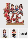 Love Mom - Personalized Mother Custom Shaped Acrylic Plaque