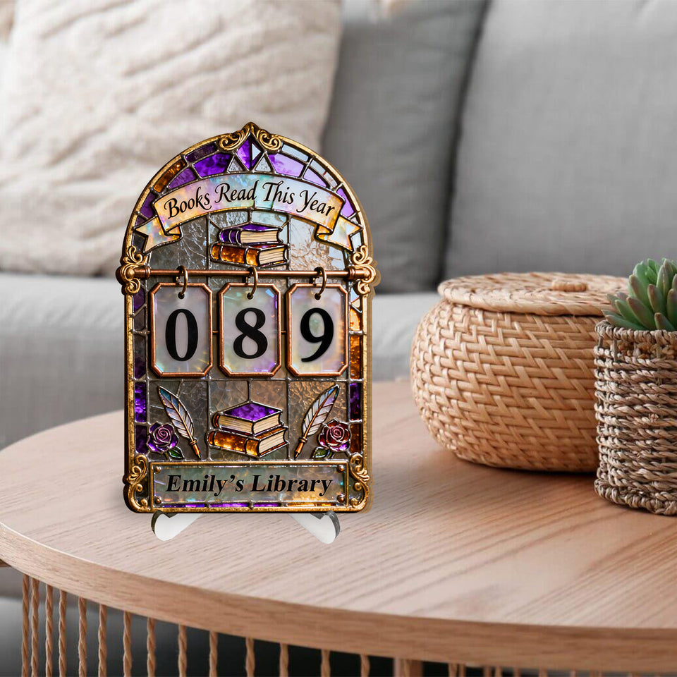 Book Tracker - Personalized Book Interchangeable Plaque