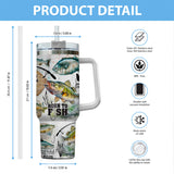 Just One More Cast - Personalized Fishing Tumbler With Handle