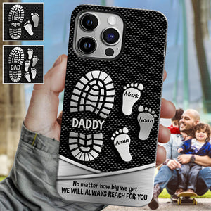 Your Footsteps Led Our Way - Personalized Father Full Print Phone Case