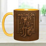 Waiting On Parts - Personalized Car Lover Accent Mug & Coaster